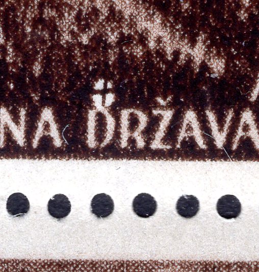NDH 1942 Aid Association Pomoc, Mi 84, gravers mark detail