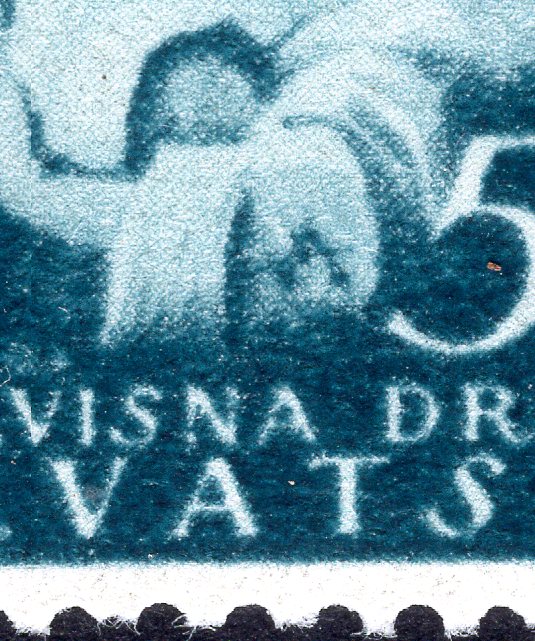 NDH 1942 Aid Association Pomoc, Mi 85, gravers mark detail