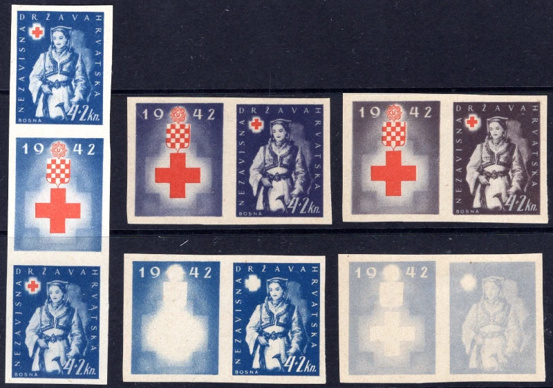 Imperforated and color proofs
