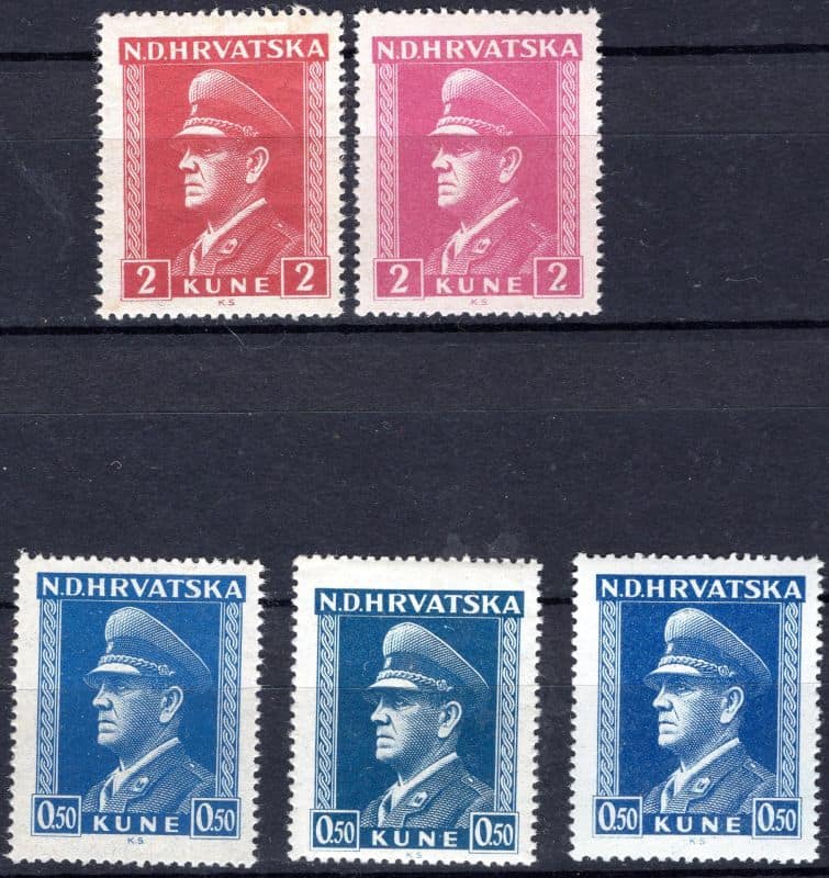 Different shades of issued color