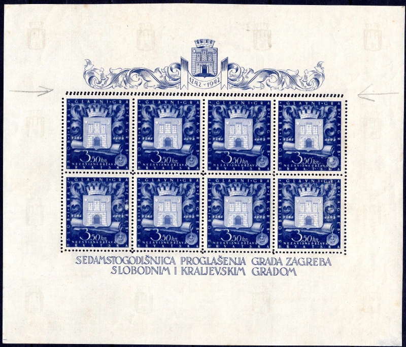 Mini sheet with double perforation