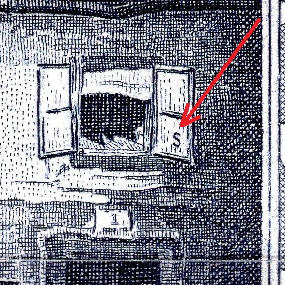 Graver's mark detail