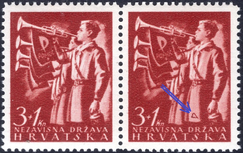Gravers mark triangle