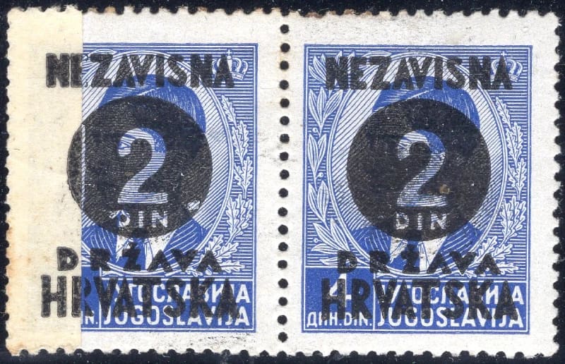 Print extending over the left margin