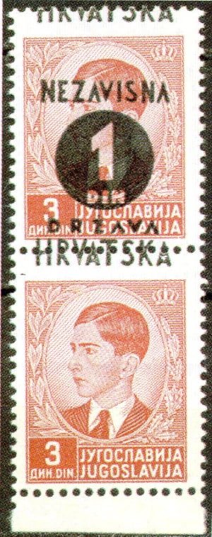 with and without overprint