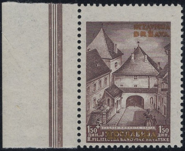 Overprint on Mi 437