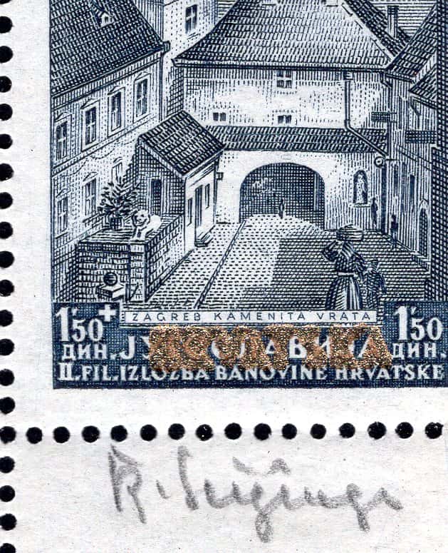 Sheet with Seizinger signature