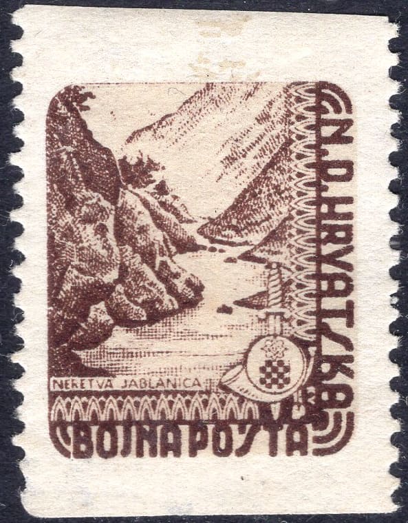 Horizontally imperforated