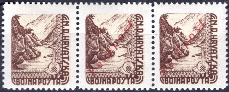 With and without the feldpost overprint