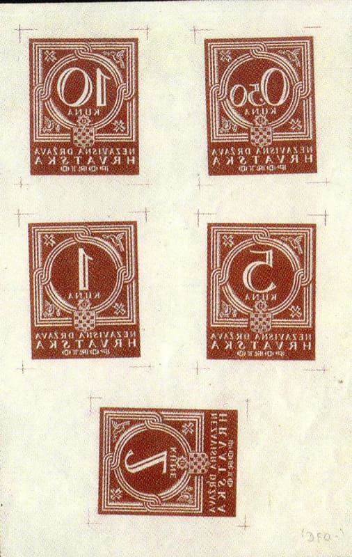 Imperforated in negative